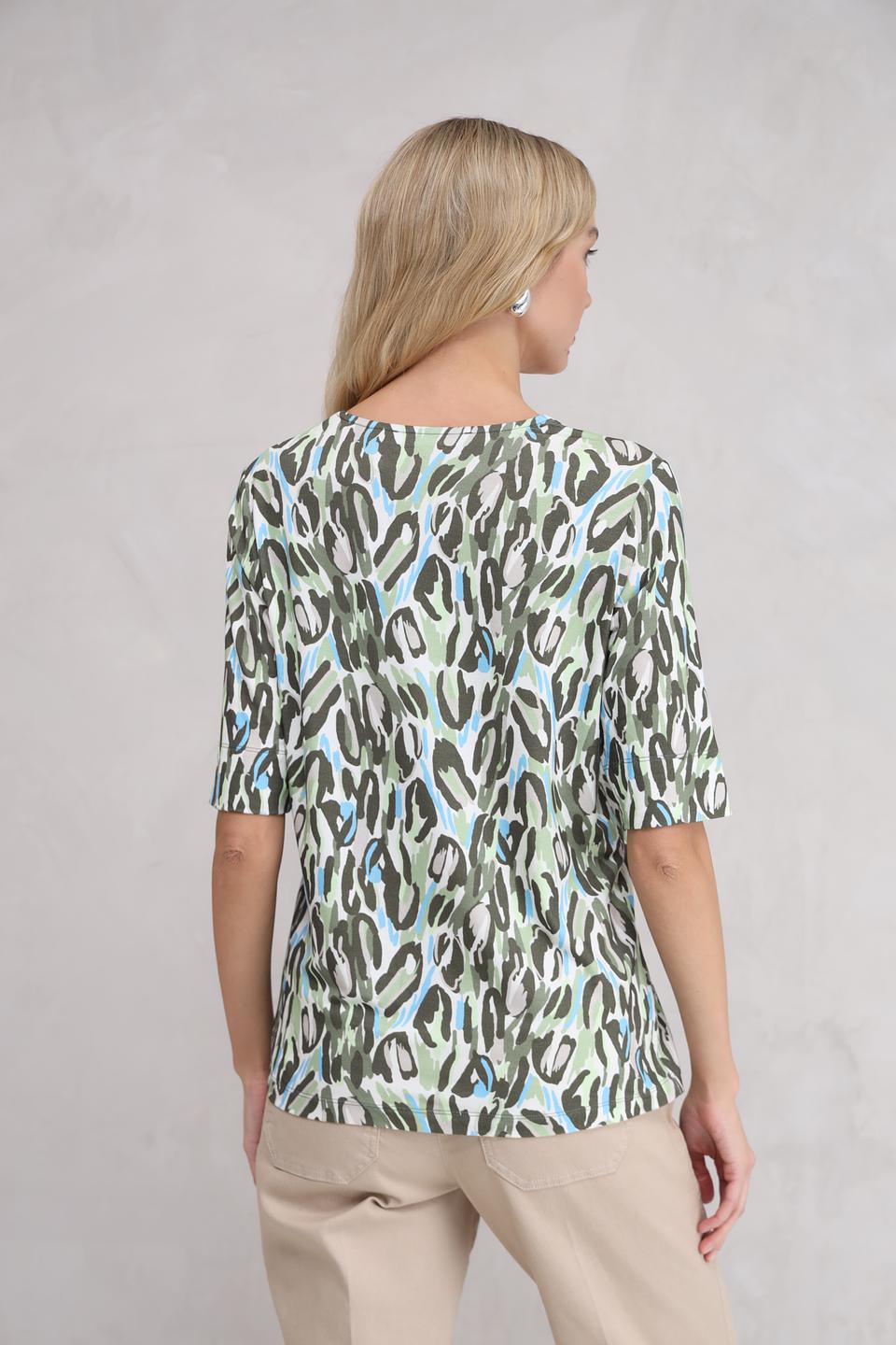 Футболка Bianca с принтом леопард