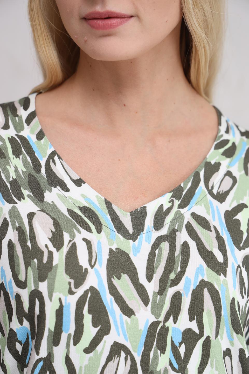 Футболка Bianca с принтом леопард