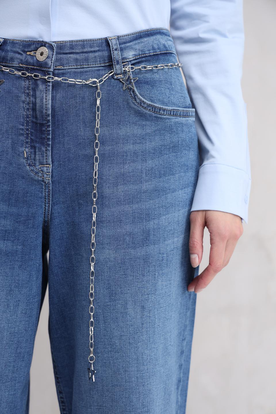 Джинсы Ppep. клеш голубые