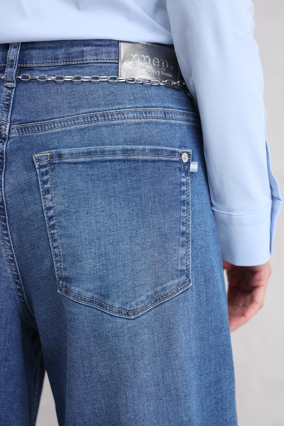 Джинсы Ppep. клеш голубые