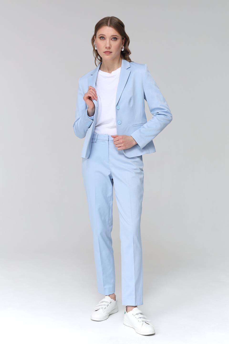 Брюки классические MORE and MORE голубые