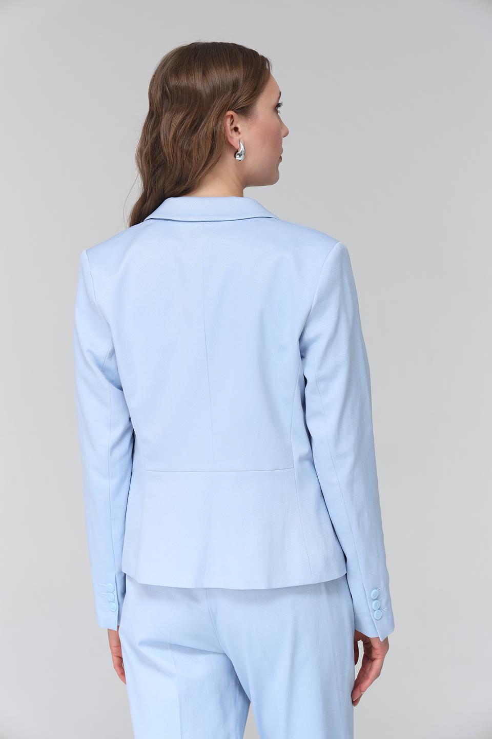 Жакет More and More голубой приталенный