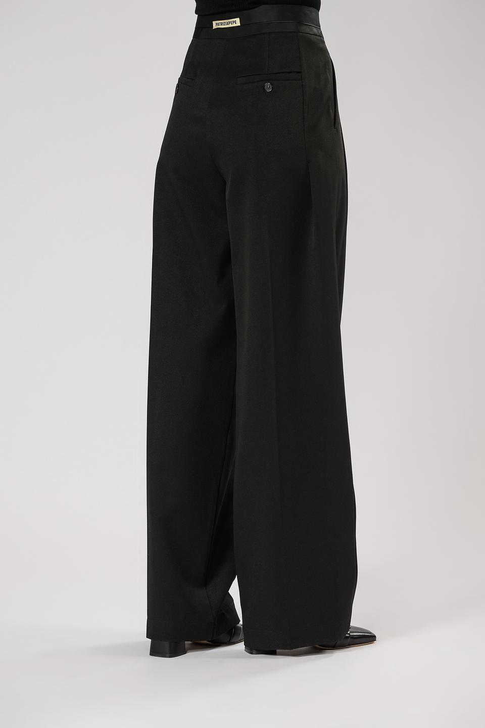 Брюки Patrizia Pepe чёрные широкие