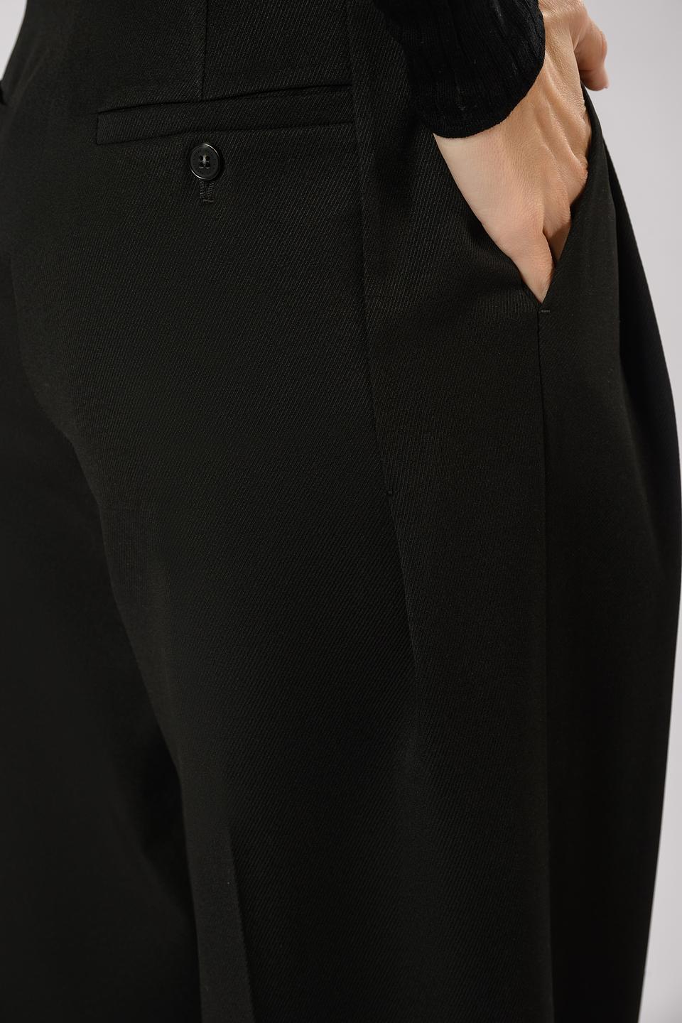 Брюки Patrizia Pepe чёрные широкие