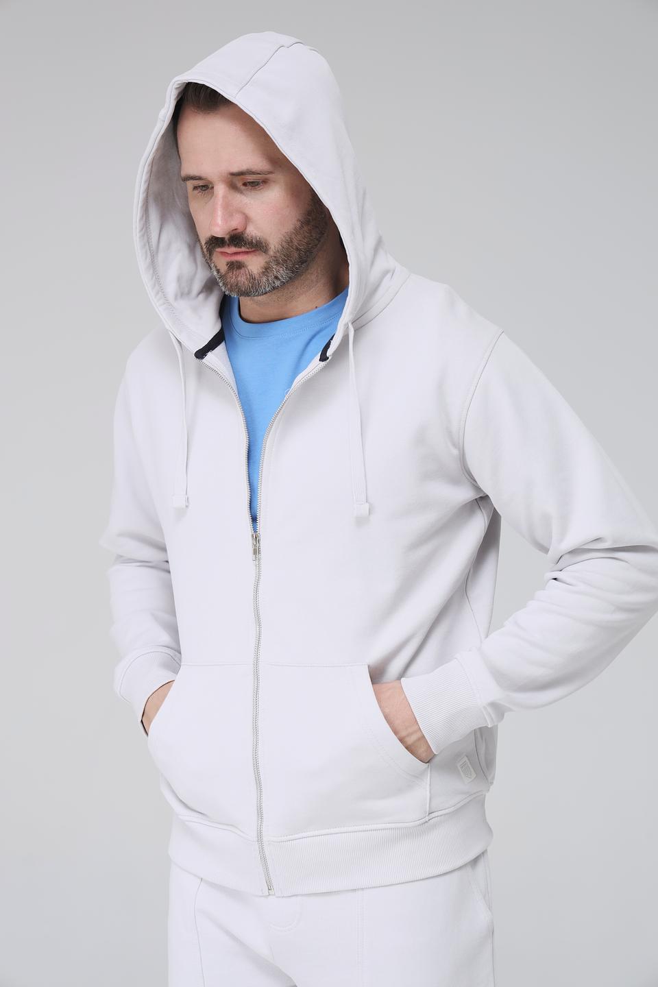 Кардиган Basefield серый на молнии