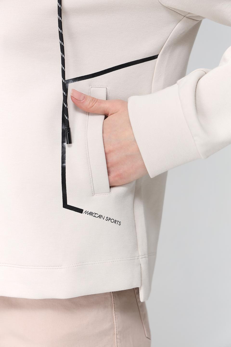 Жакет Marc Cain бежевый с отделкой