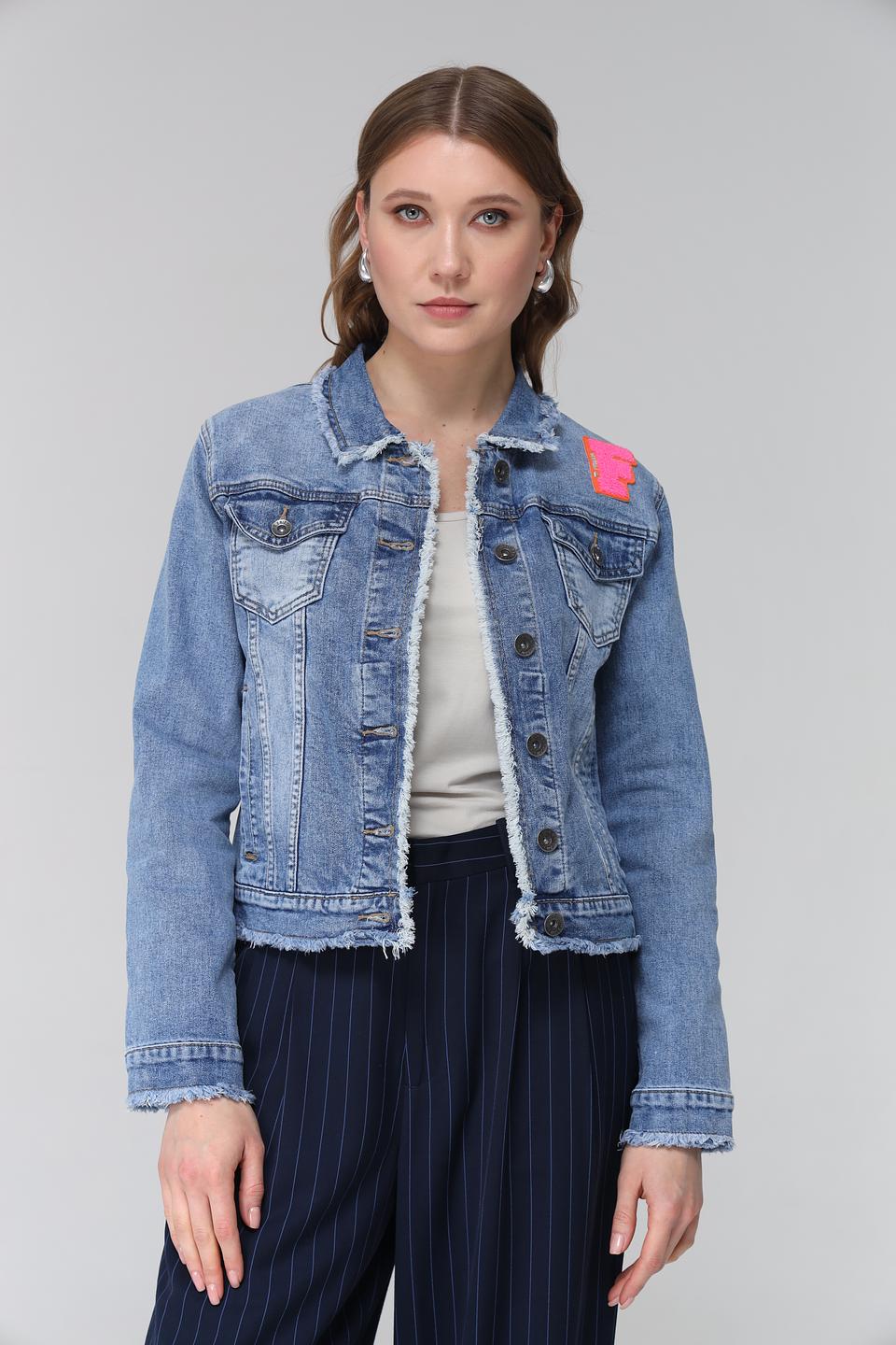 Куртка джинсовая Frieda and Freddies с нашивкой