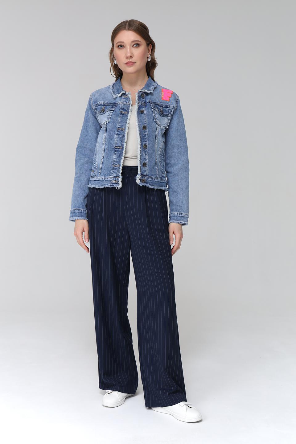 Куртка джинсовая Frieda and Freddies с нашивкой