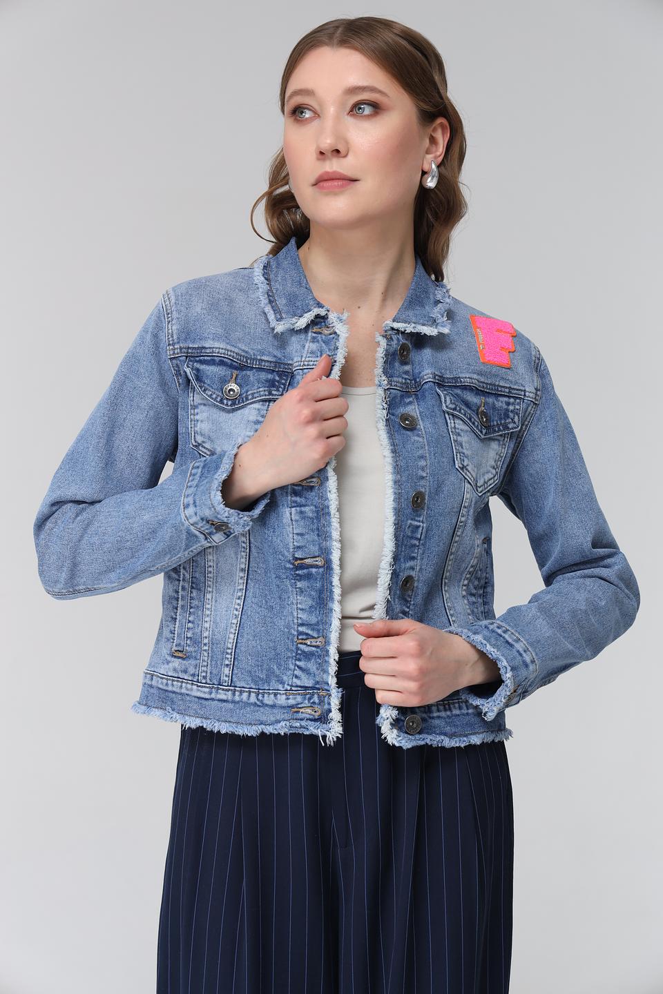 Куртка джинсовая Frieda and Freddies с нашивкой
