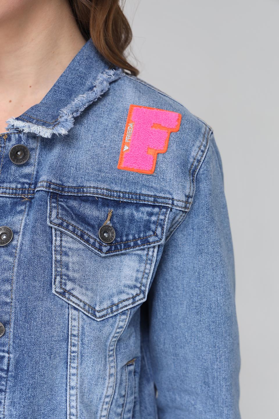 Куртка джинсовая Frieda and Freddies с нашивкой