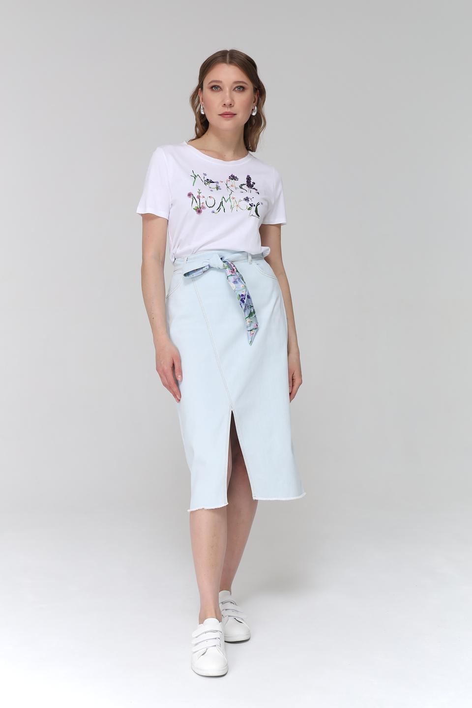 Футболка Marc Cain с цветочным принтом