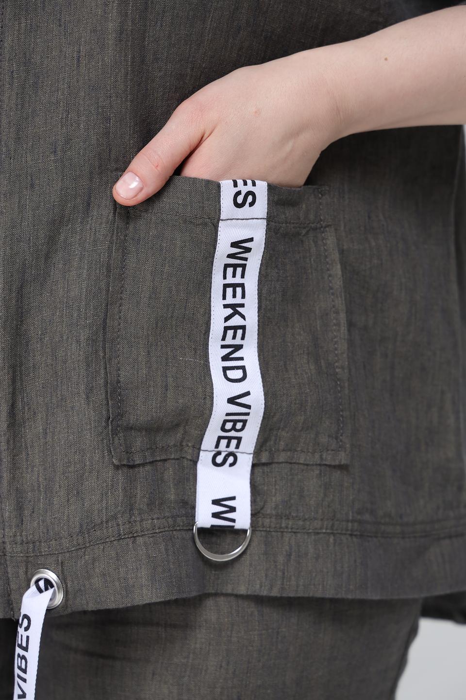 Жакет Doris Streich с принтом хаки