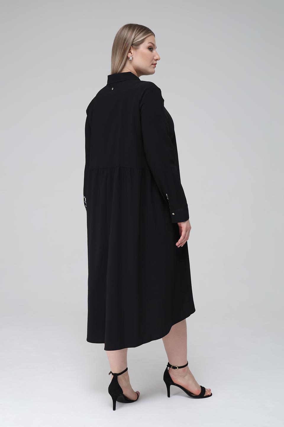 Платье рубашка Frapp чёрное