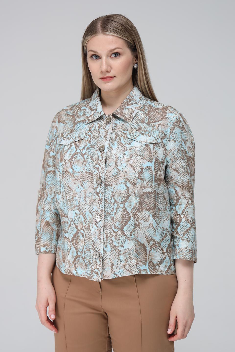 Жакет Lebek с принтом reptile