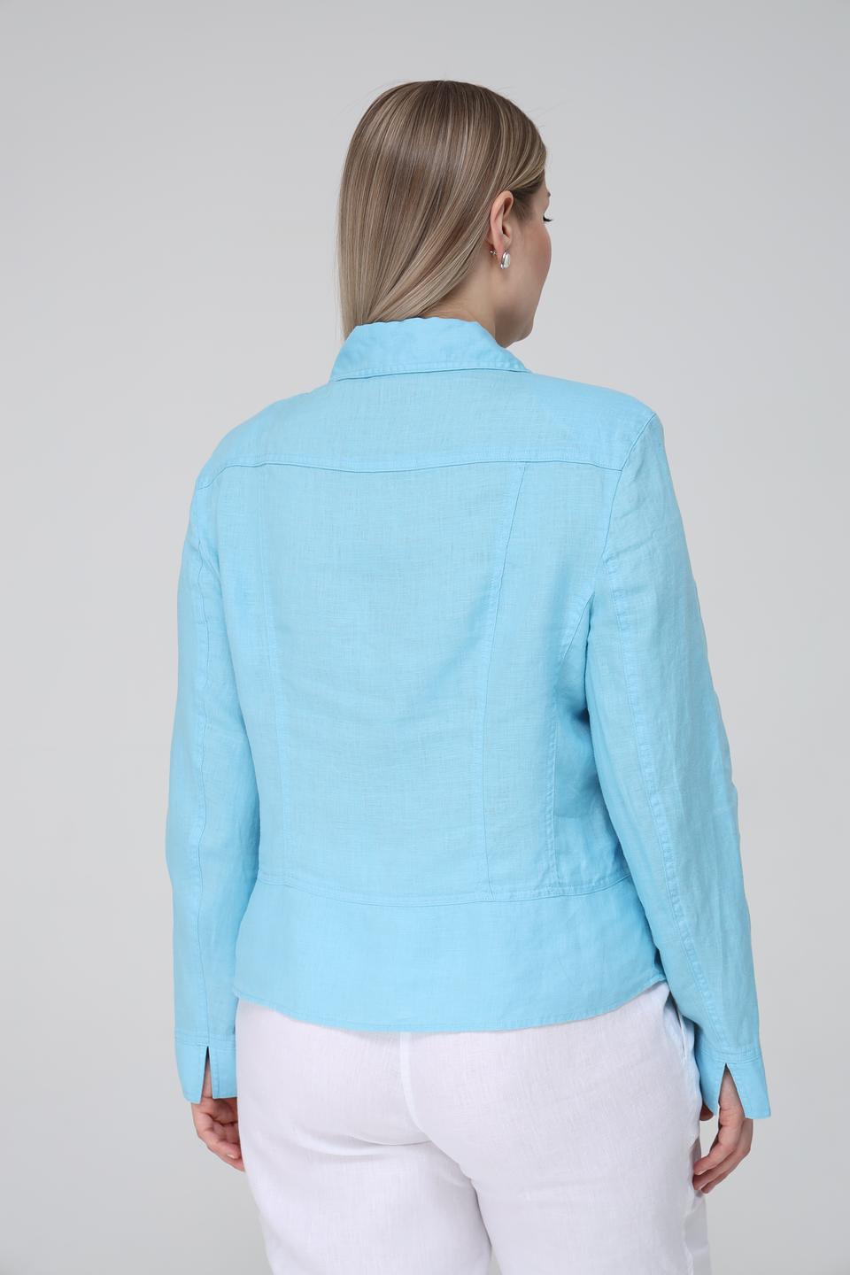 Жакет Lebek льняной голубой