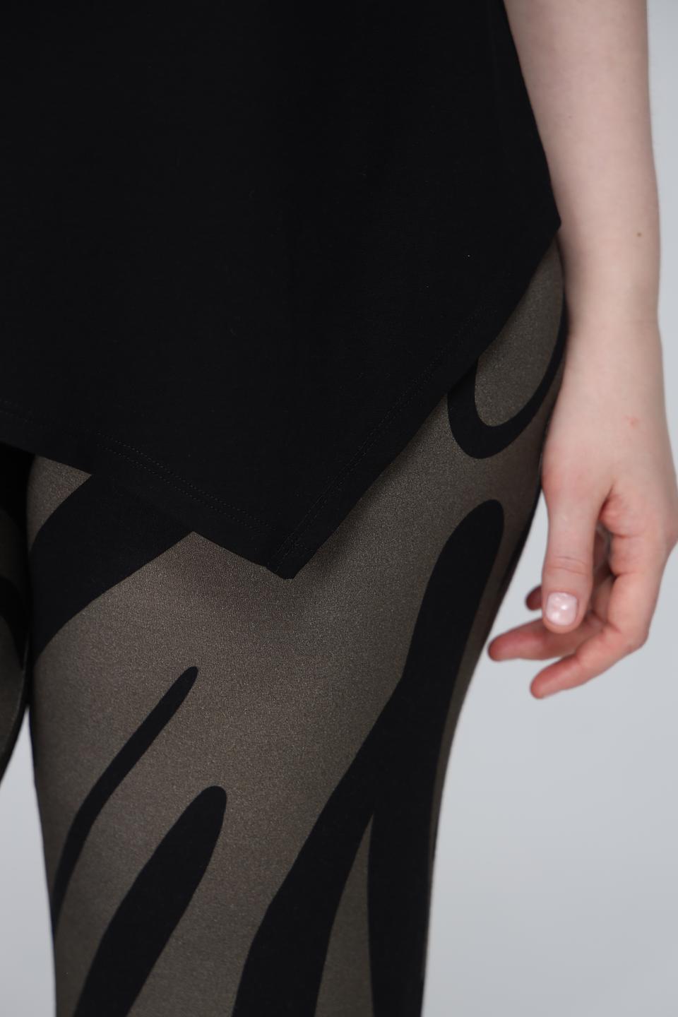 Брюки Doris Streich с принтом хаки