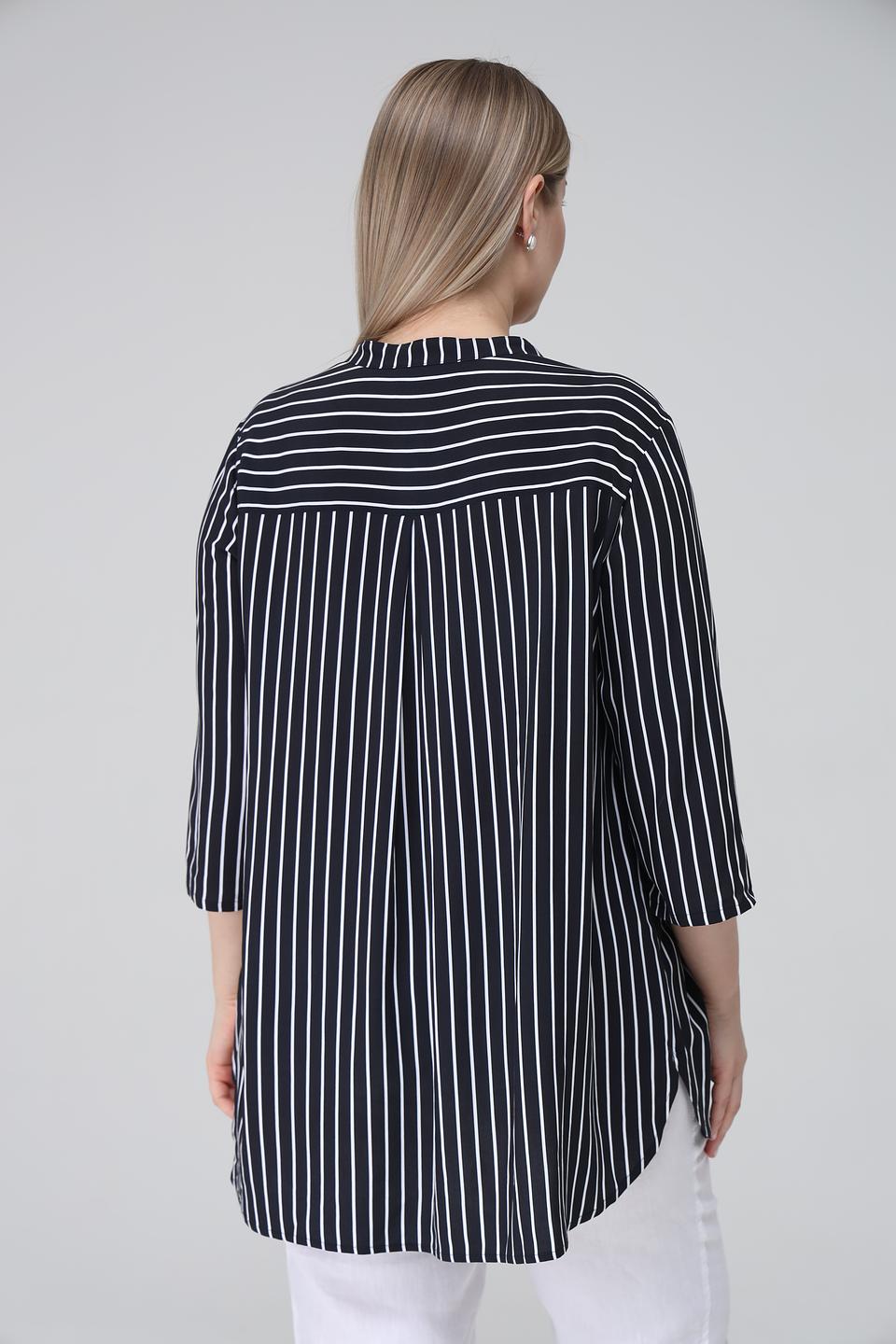 Блуза Doris Streich в полоску черная