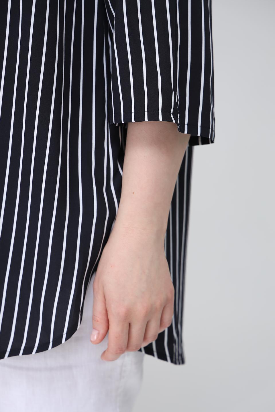 Блуза Doris Streich в полоску черная