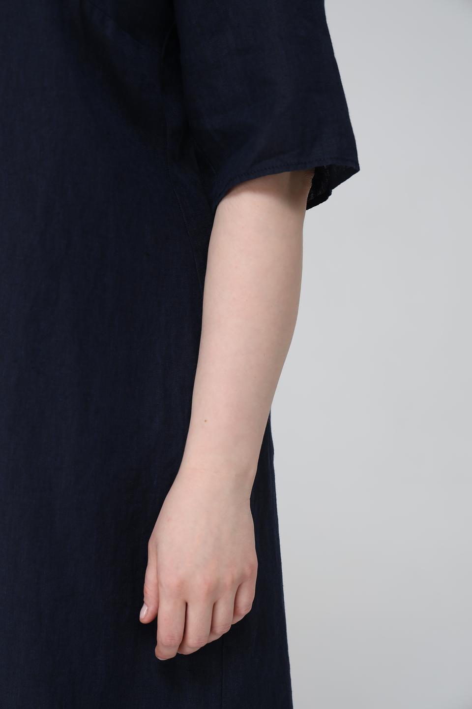 Платье Doris Streich лен тёмно-синее