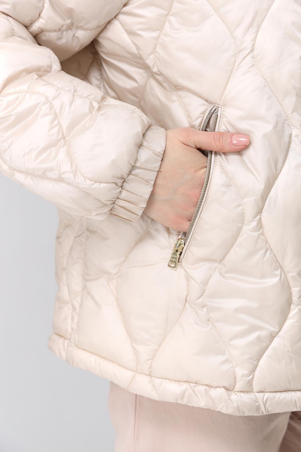 Куртка Pezzo стеганая бежевая