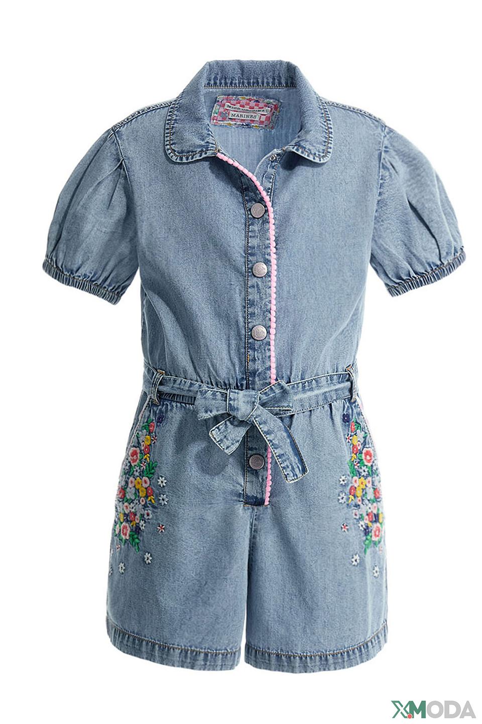 Комбинезон джинсовый Original Marines с вышивкой