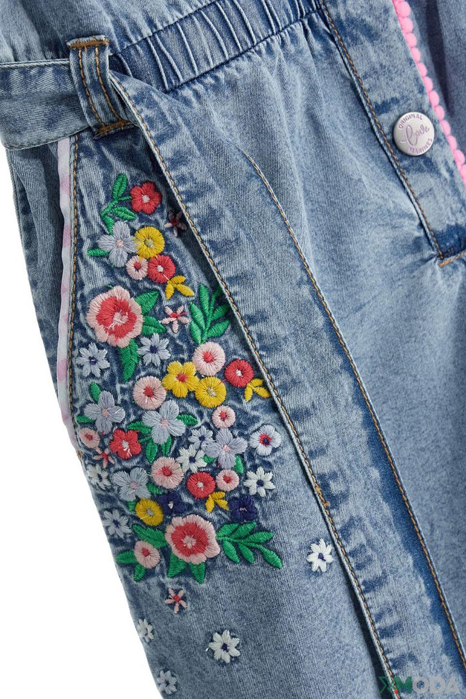 Комбинезон джинсовый Original Marines с вышивкой