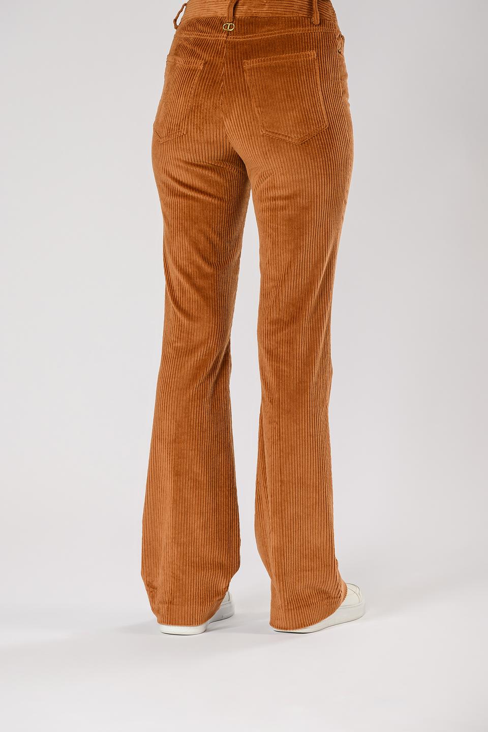 Брюки Twin Set вельветовые коричневые