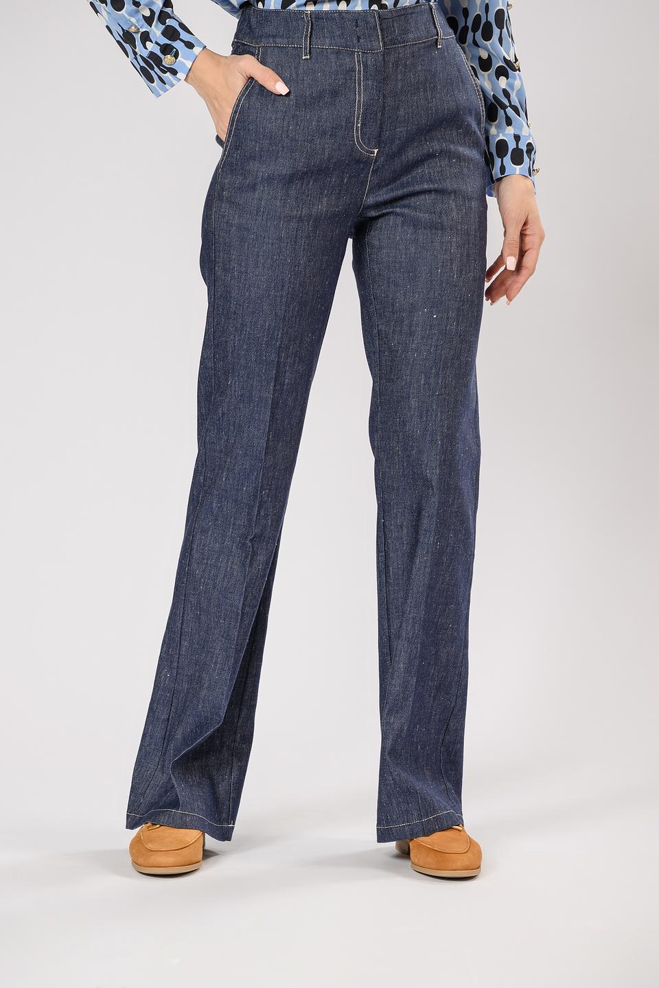 Брюки Penny Black джинсовые широкие синие