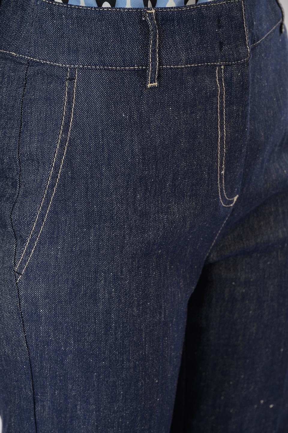 Брюки Penny Black джинсовые широкие синие