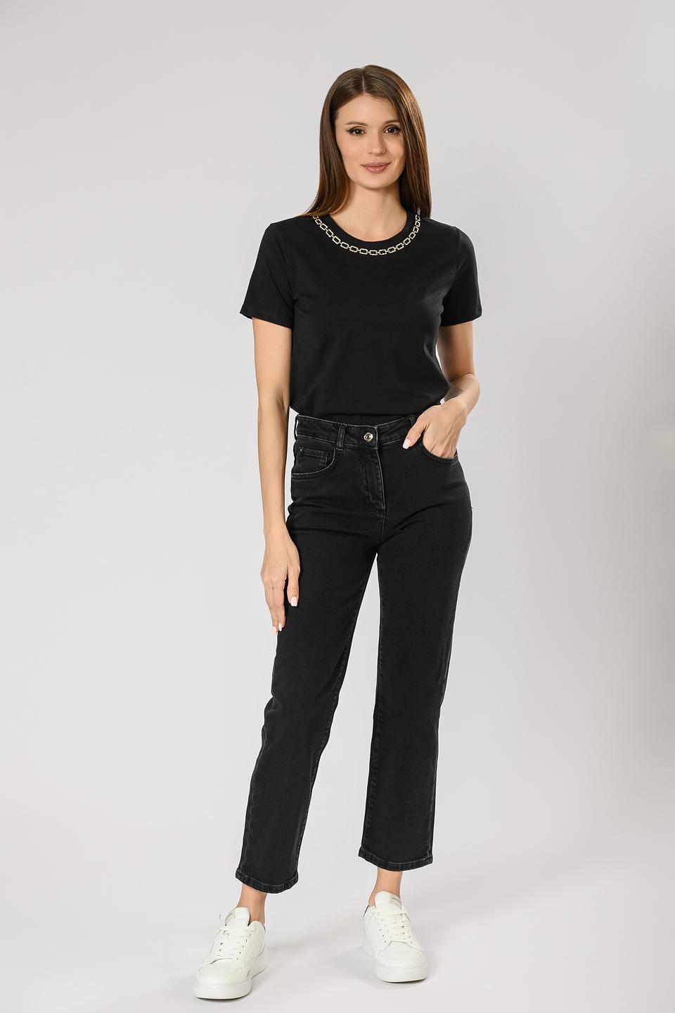 Брюки Penny Black Grey прямые черные