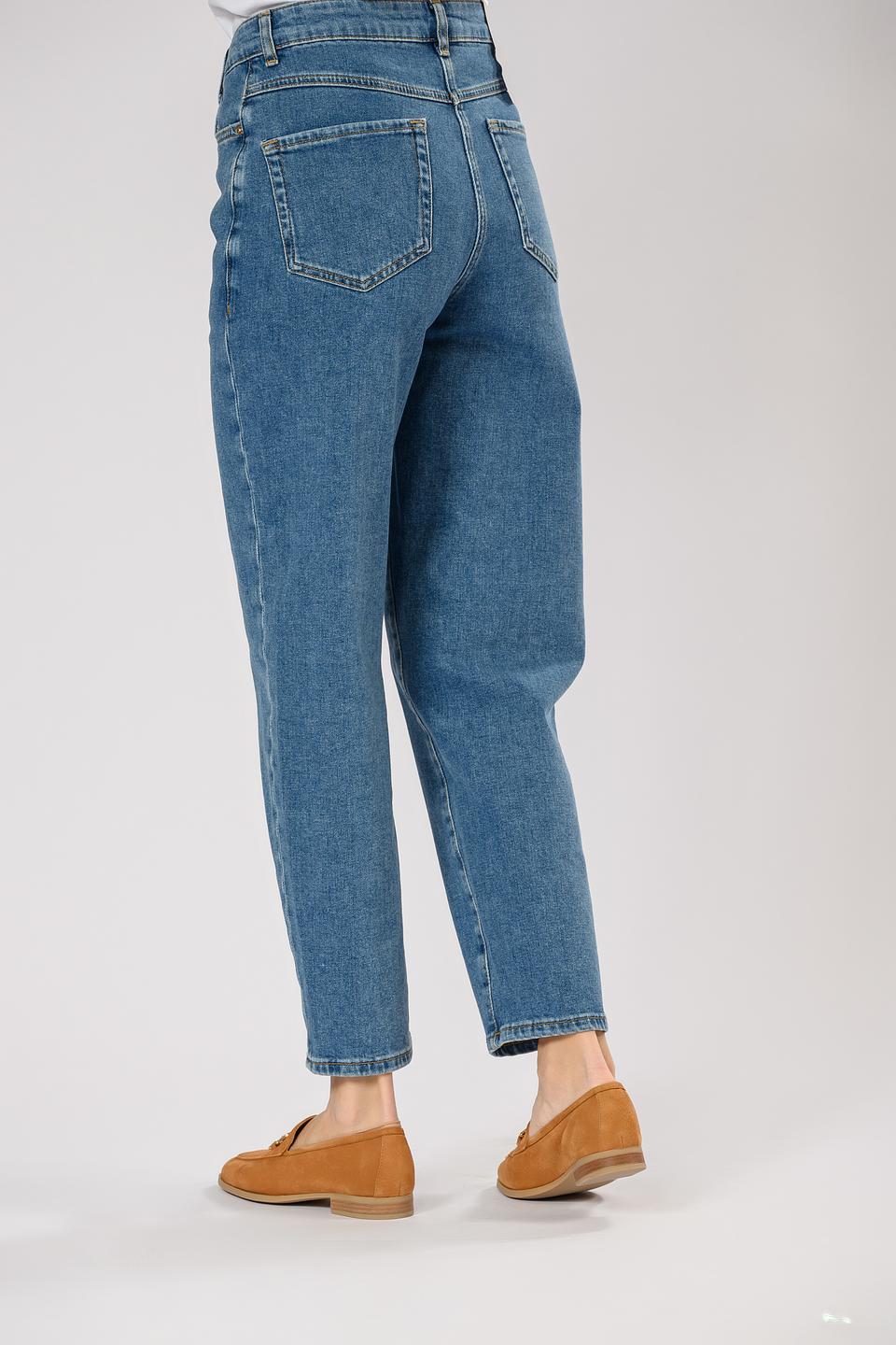 Брюки Penny Black Grey mom fit голубые