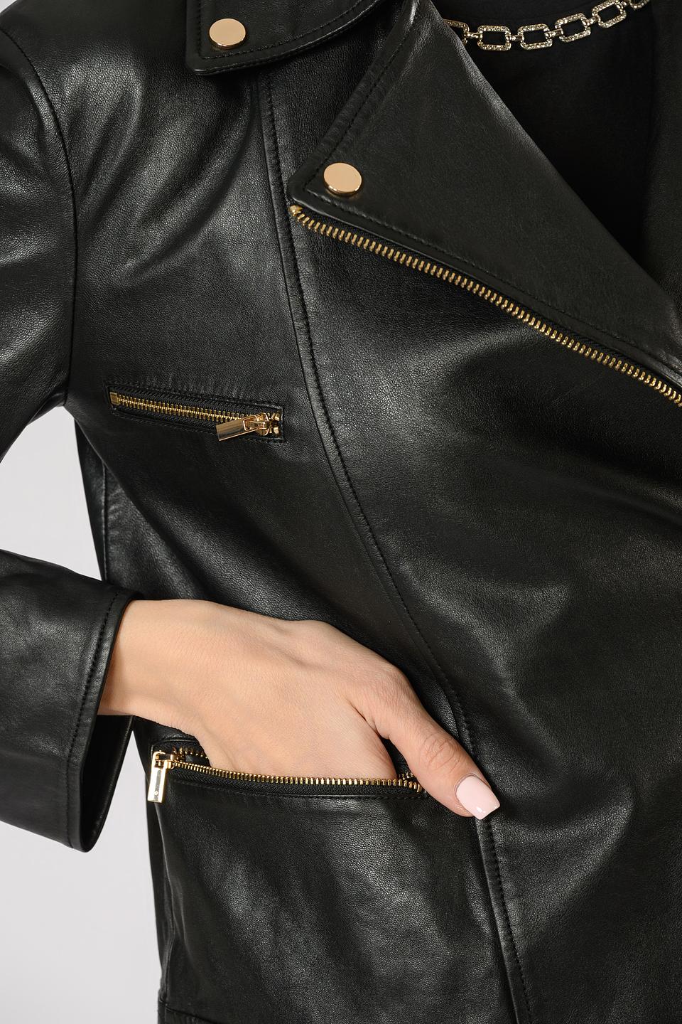 Жакет кожаный Penny Black Grey чёрный