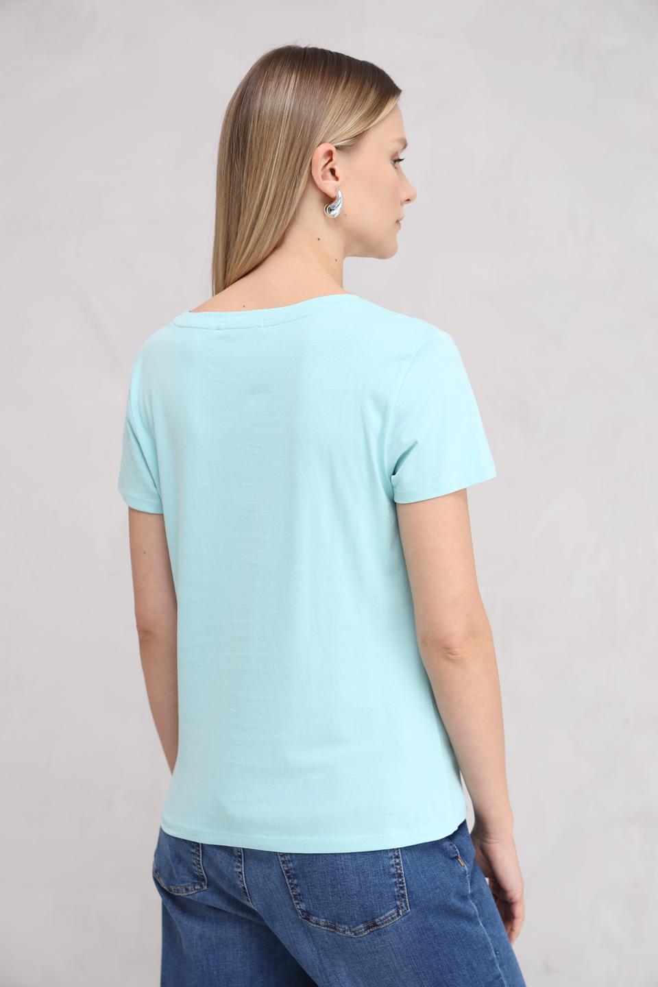 Футболка Tom Tailor denim мятная