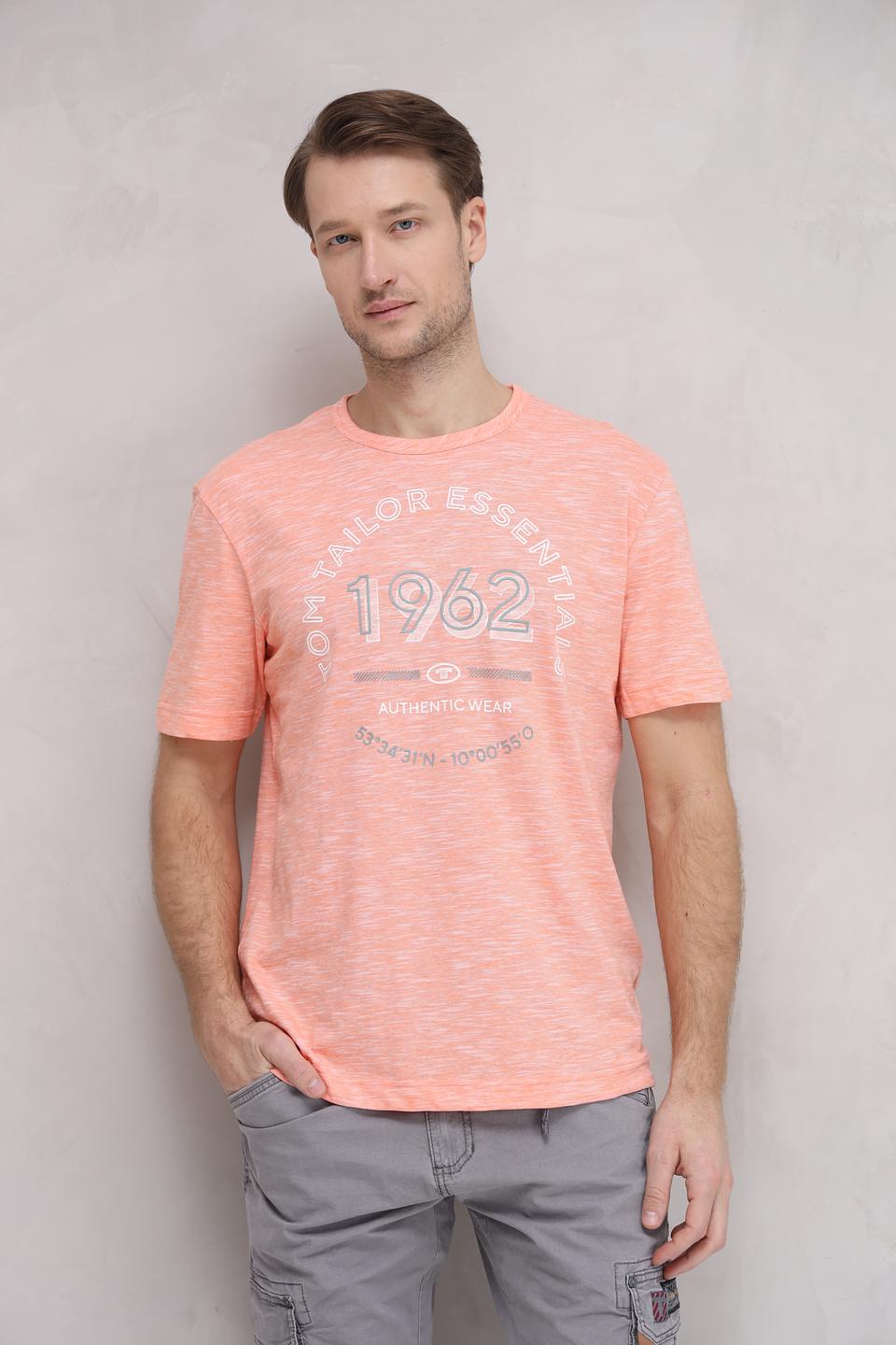 Футболка Tom Tailor Essentials персиковая