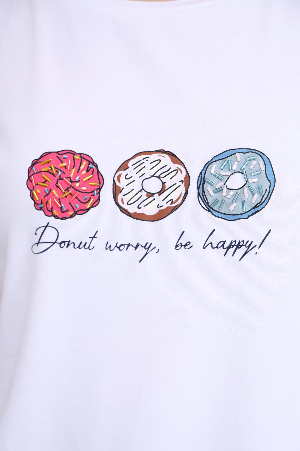 Футболка More and More с пончиками