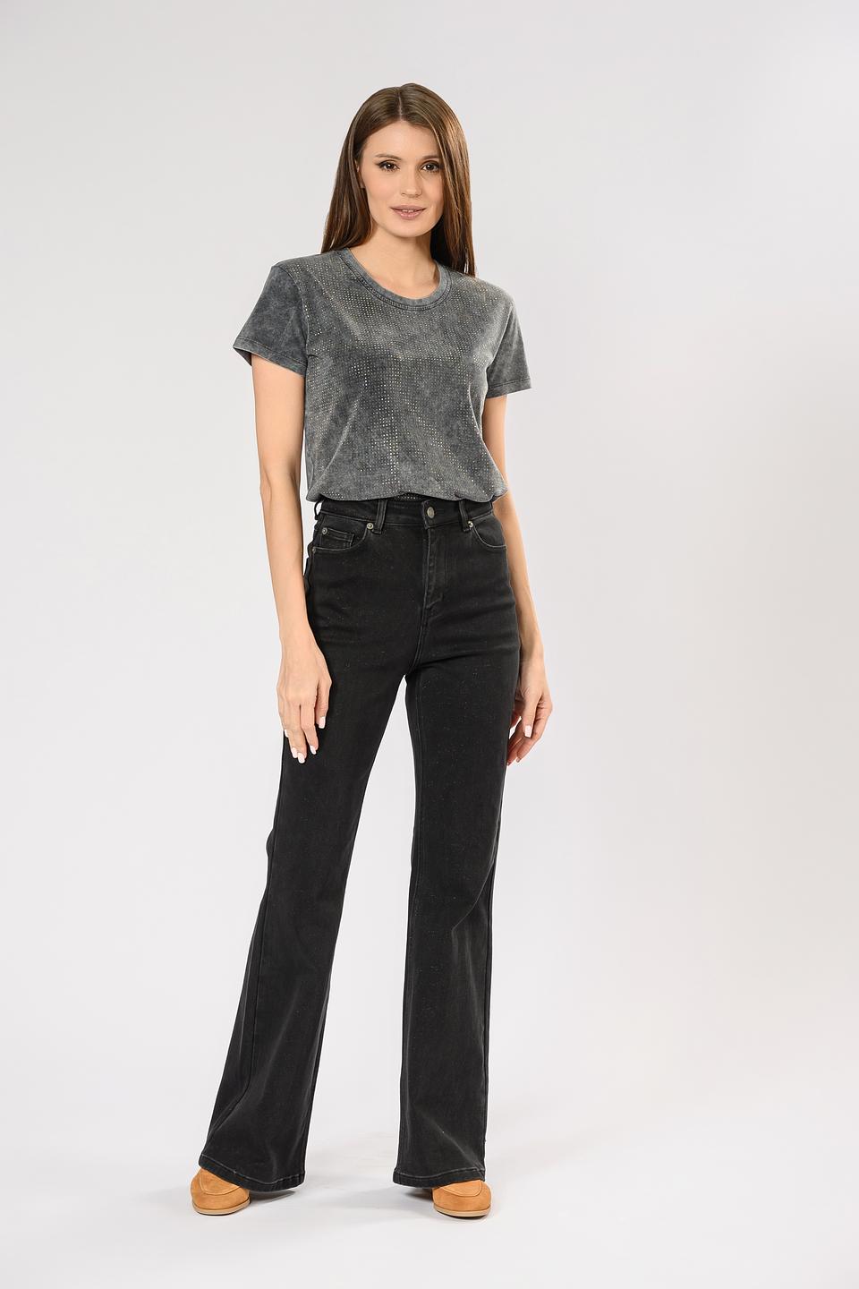 Футболка Patrizia Pepe с блестками, серый