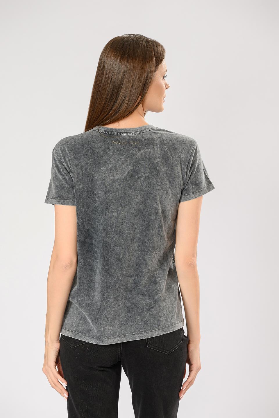 Футболка Patrizia Pepe с блестками, серый