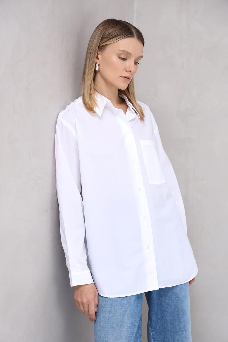 Рубашка Marc O Polo оверсайз белая