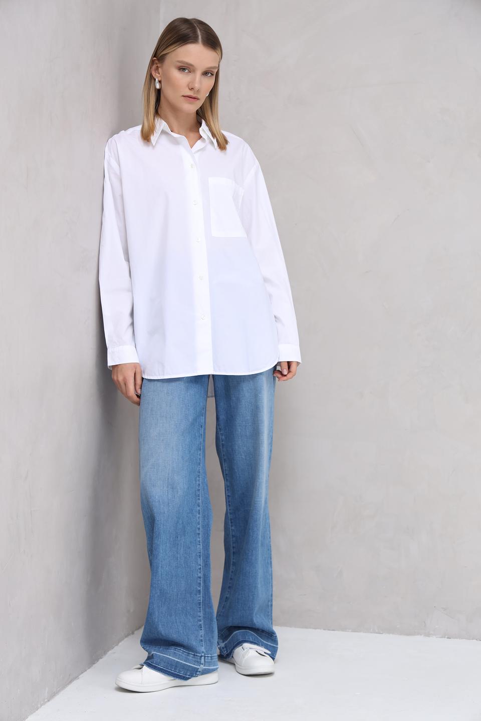 Рубашка Marc O Polo оверсайз белая