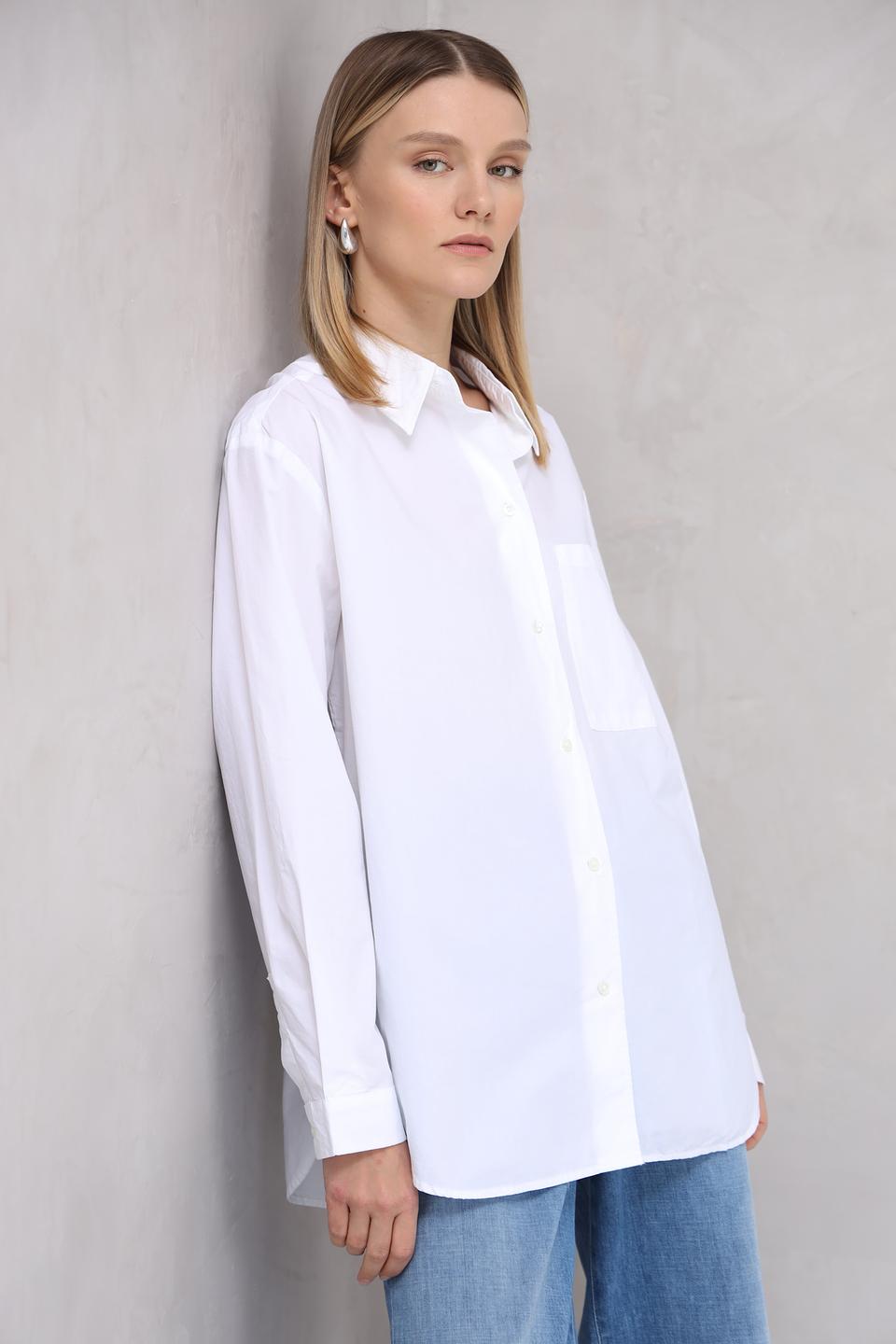 Рубашка Marc O Polo оверсайз белая