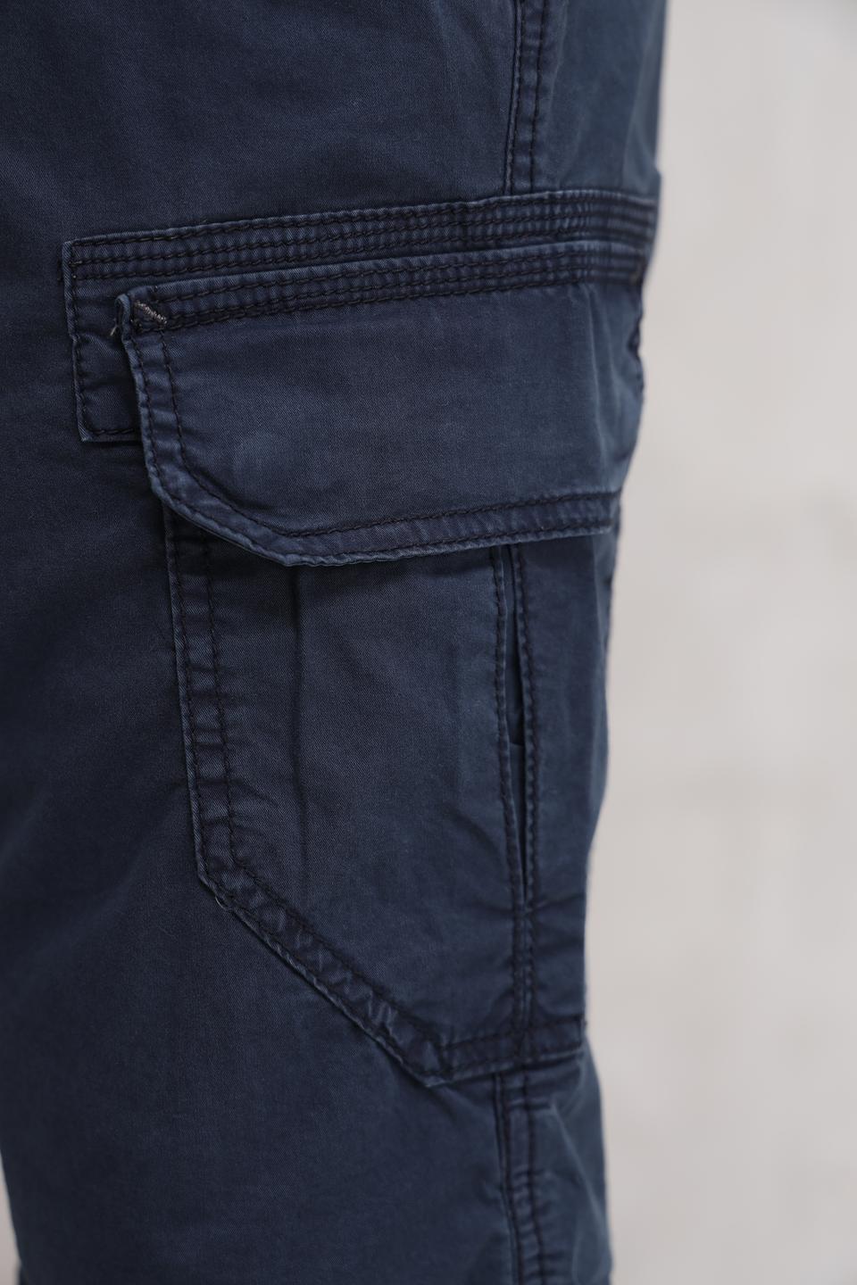 Шорты Time Zone карго тёмно-синие