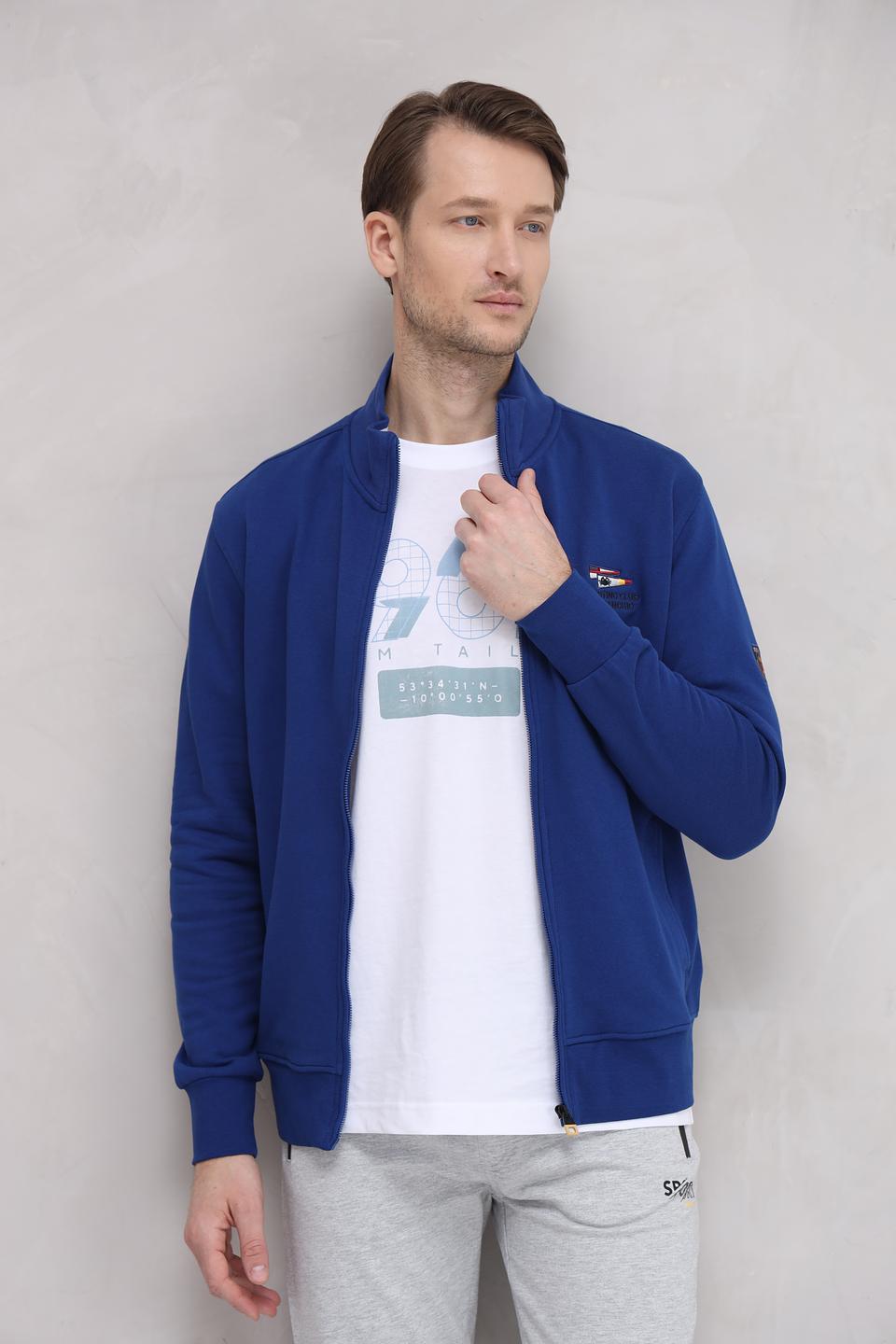 Кардиган Granchio синий на молнии