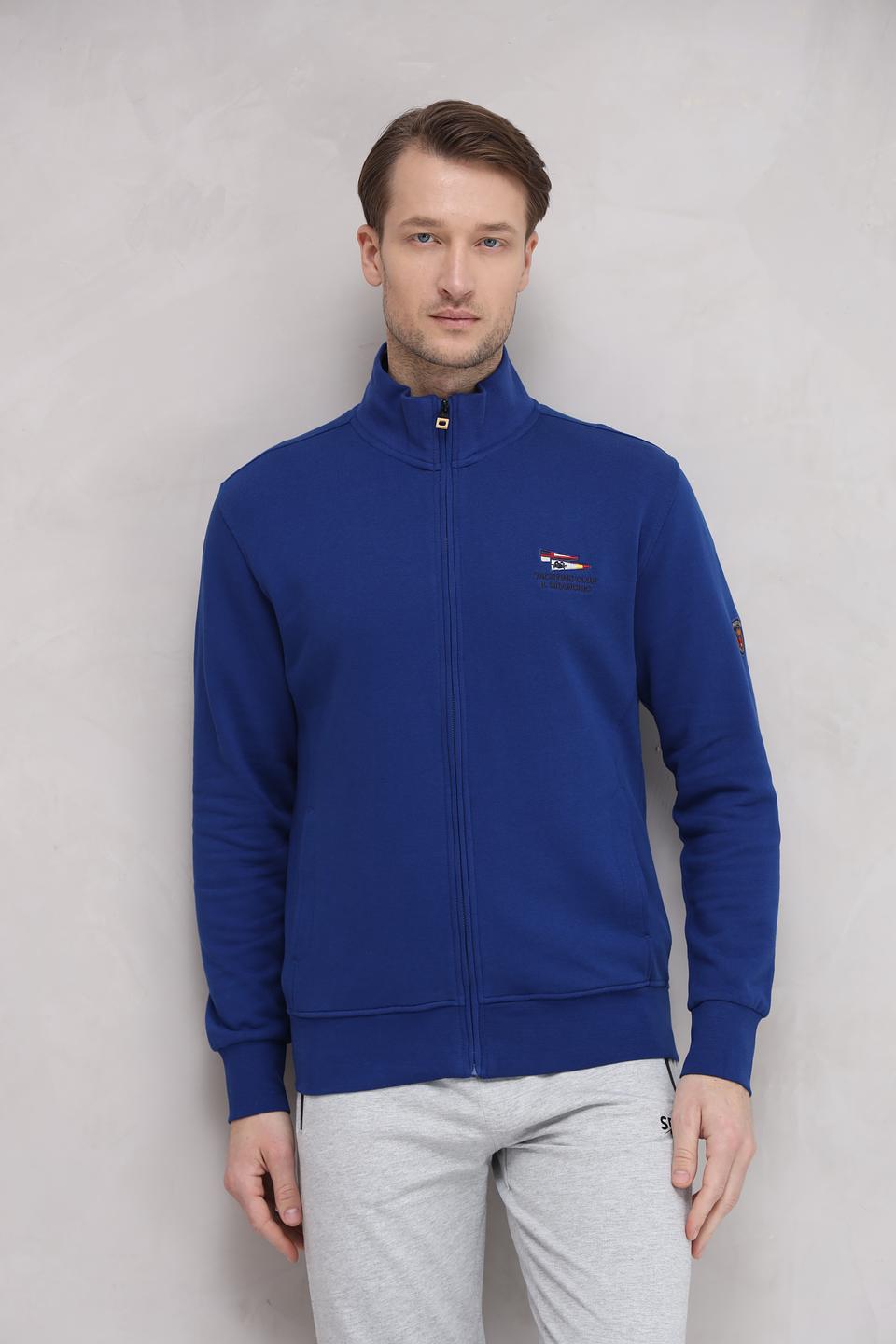 Кардиган Granchio синий на молнии