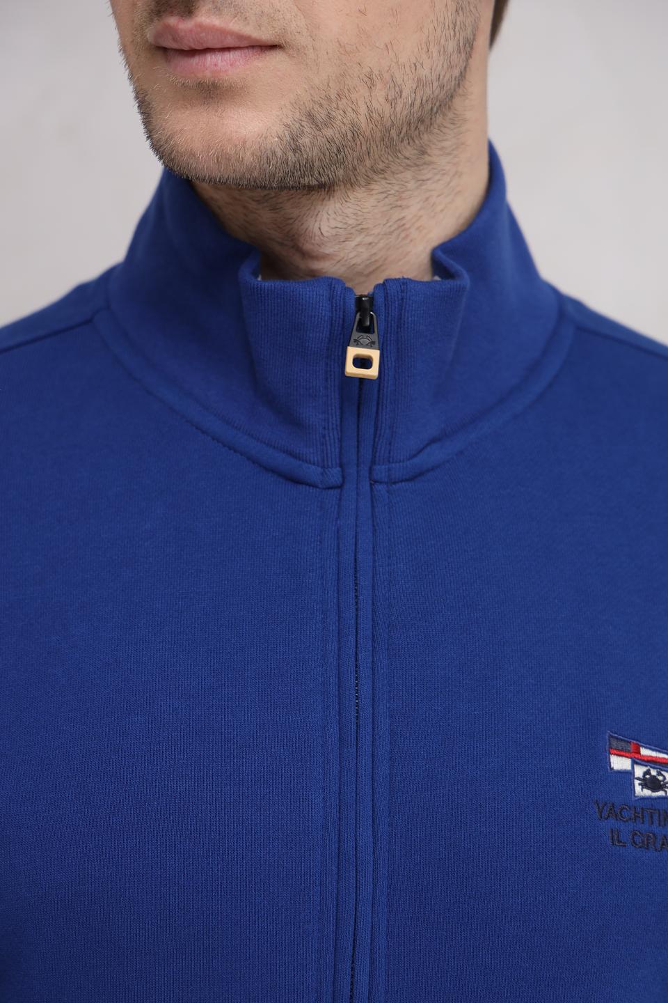 Кардиган Granchio синий на молнии