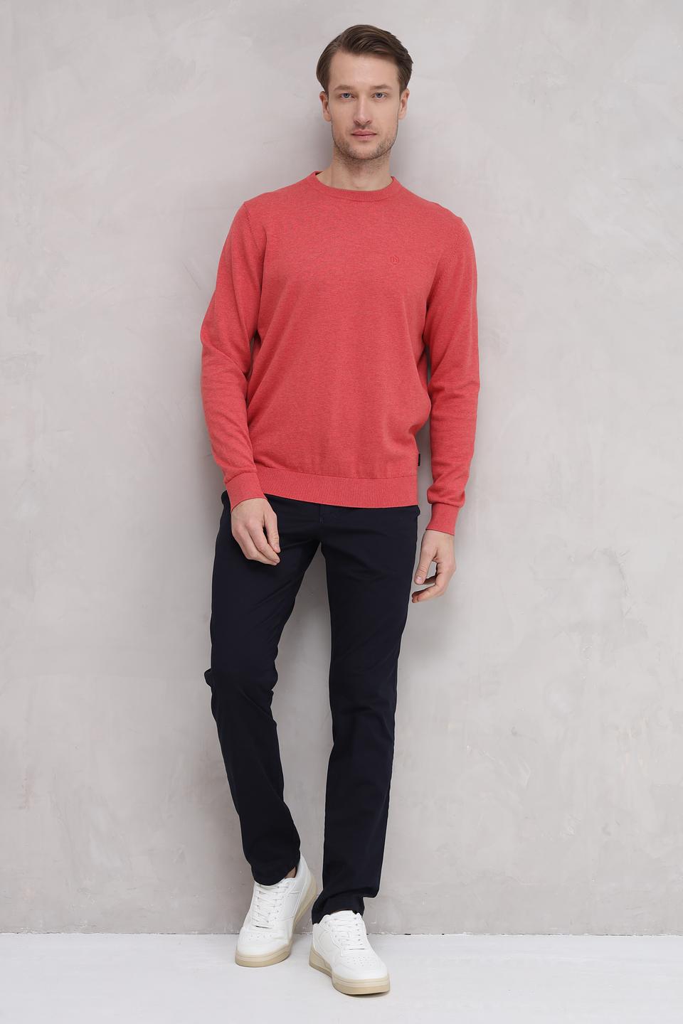 Джемпер Bugatti кораллового цвета с логотипом