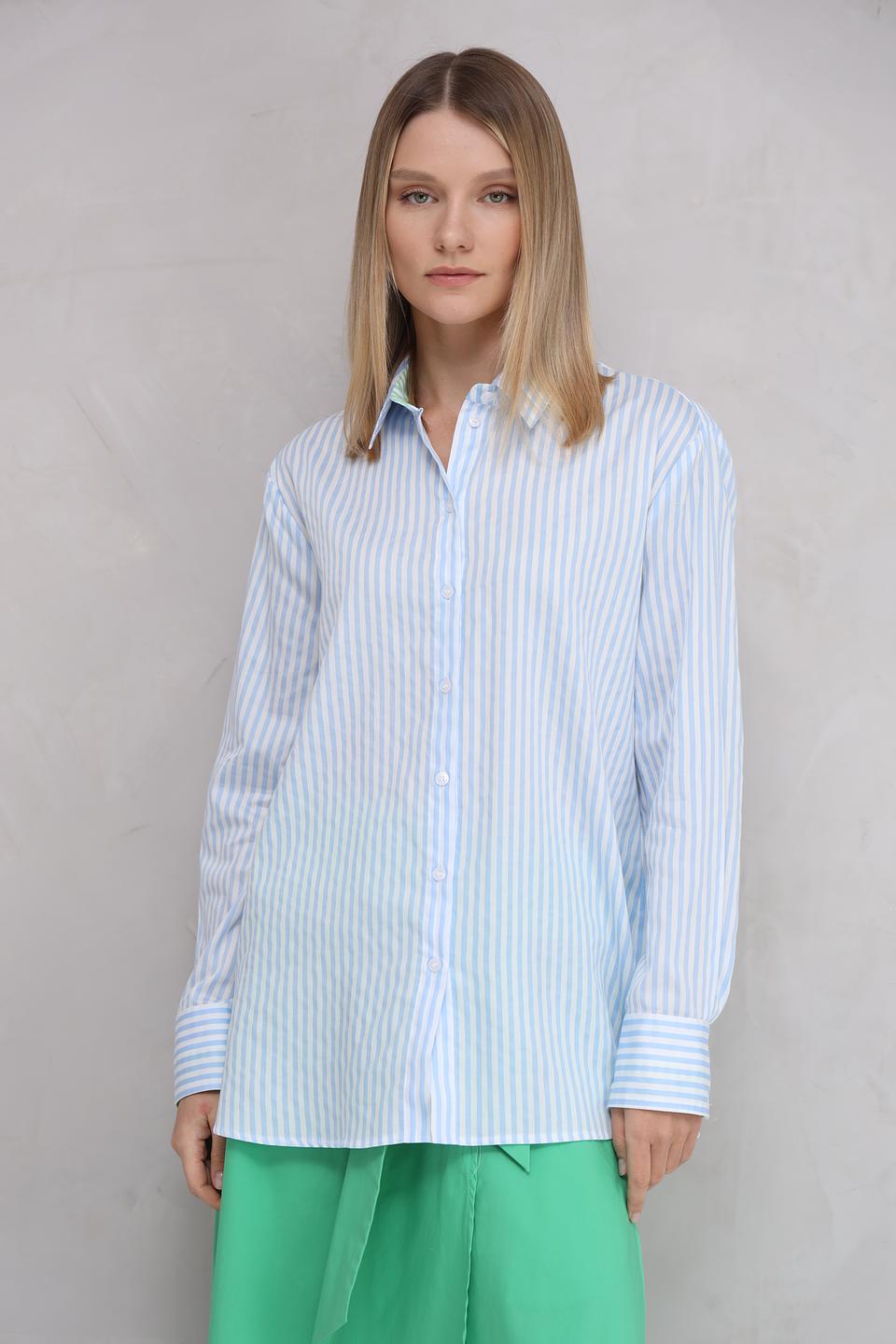 Рубашка You Just White в полоску