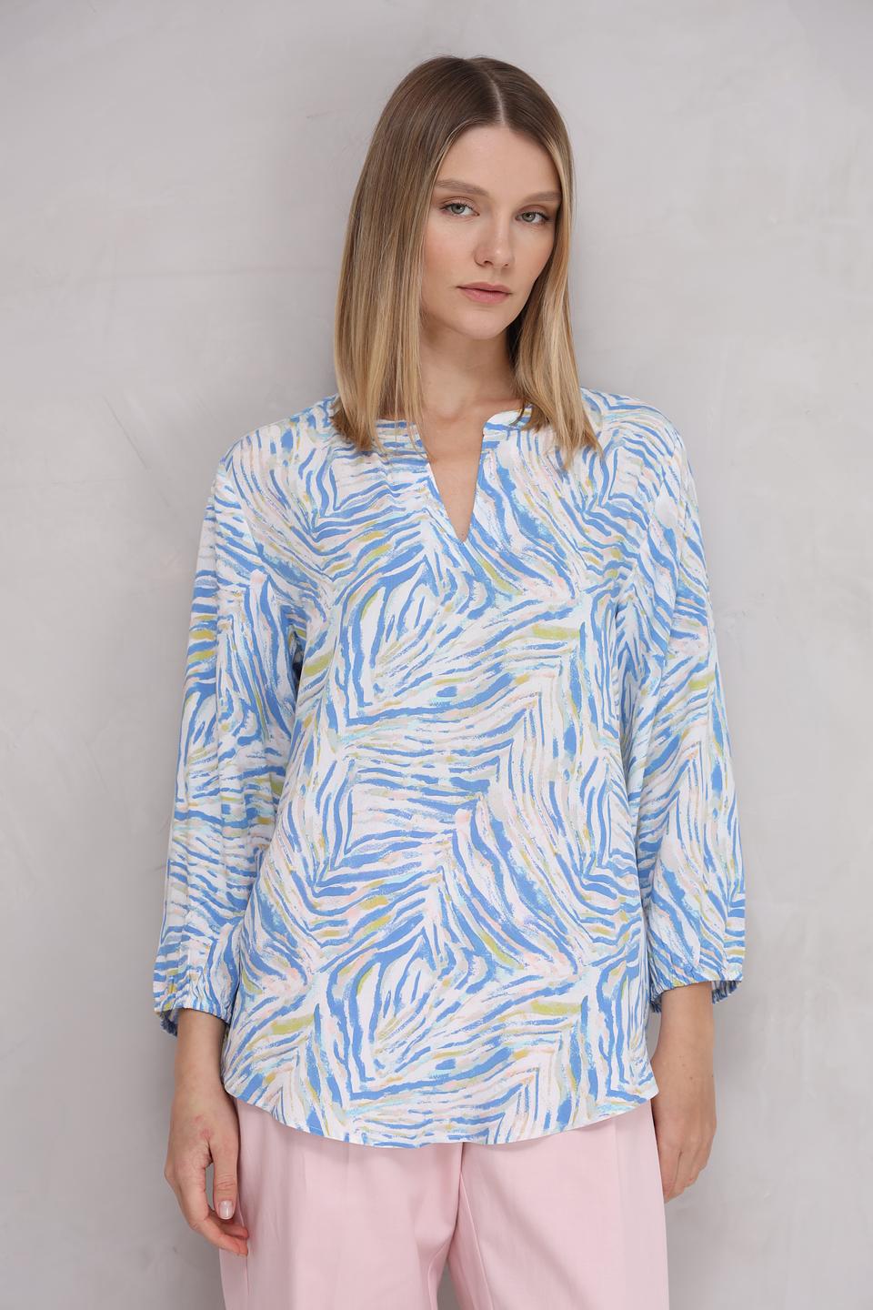 Блуза Gerry Weber EDITION с принтом голубой