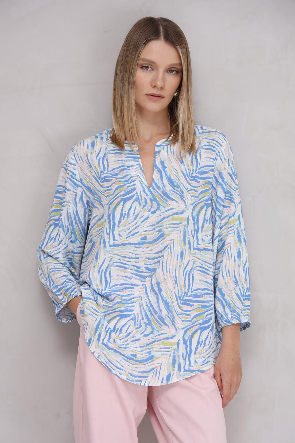 Блуза Gerry Weber EDITION с принтом голубой