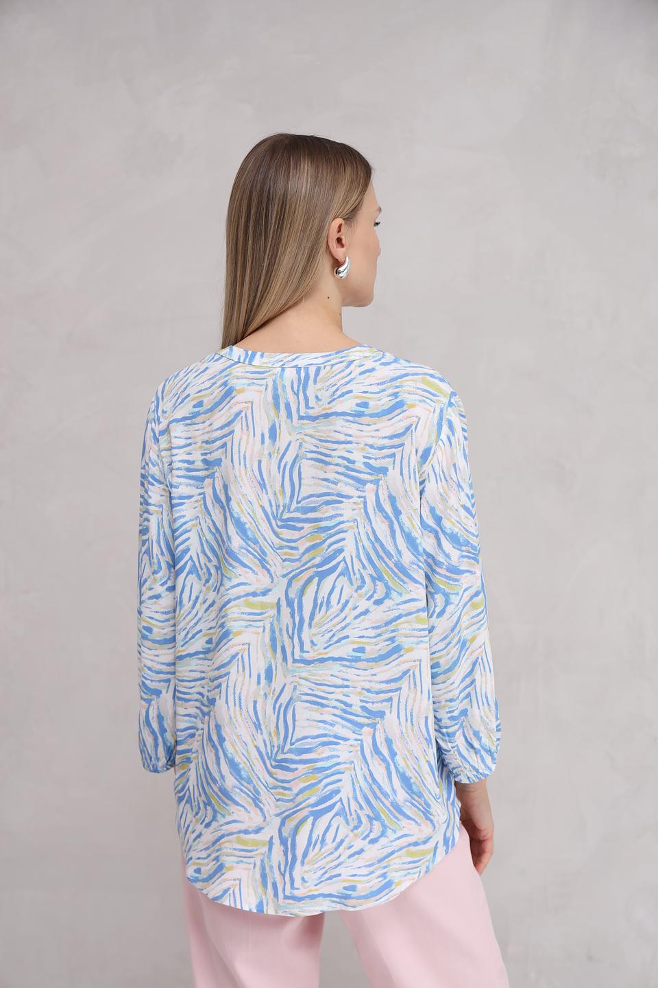 Блуза Gerry Weber EDITION с принтом голубой