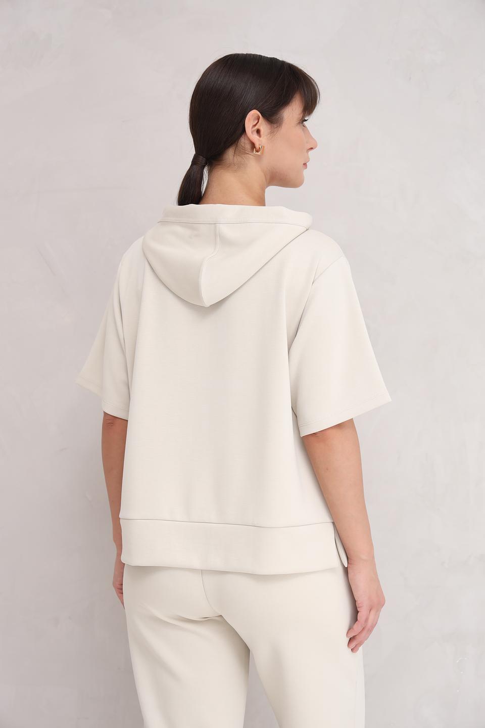 Пуловер Bugatti с капюшоном бежевый